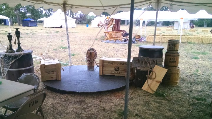 Ren Faire tent stage